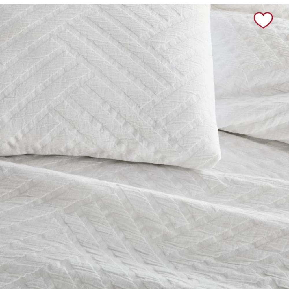 West Elm Parquet Texture Duvet Cover & Shams